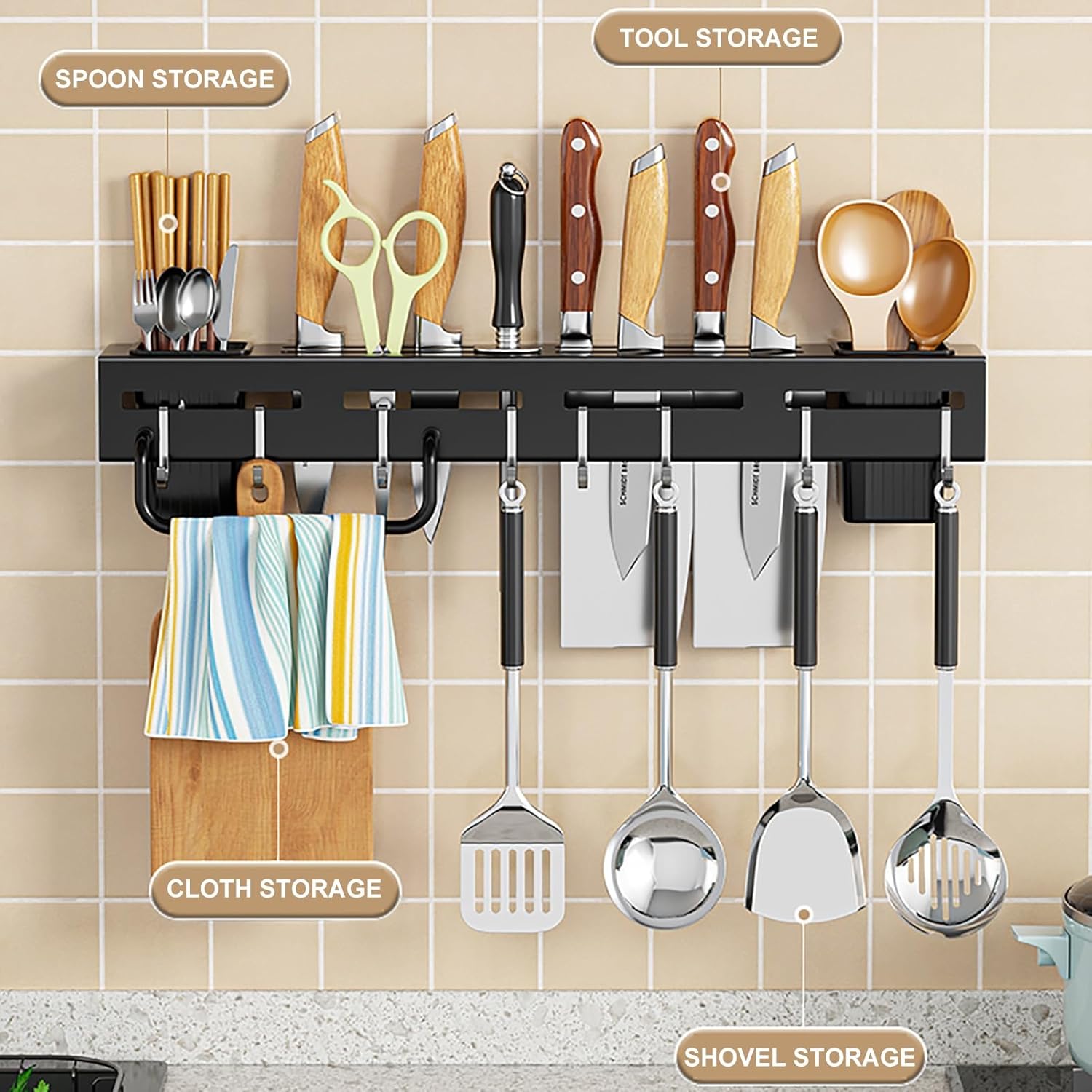 Organizador de Utencilios de Pared