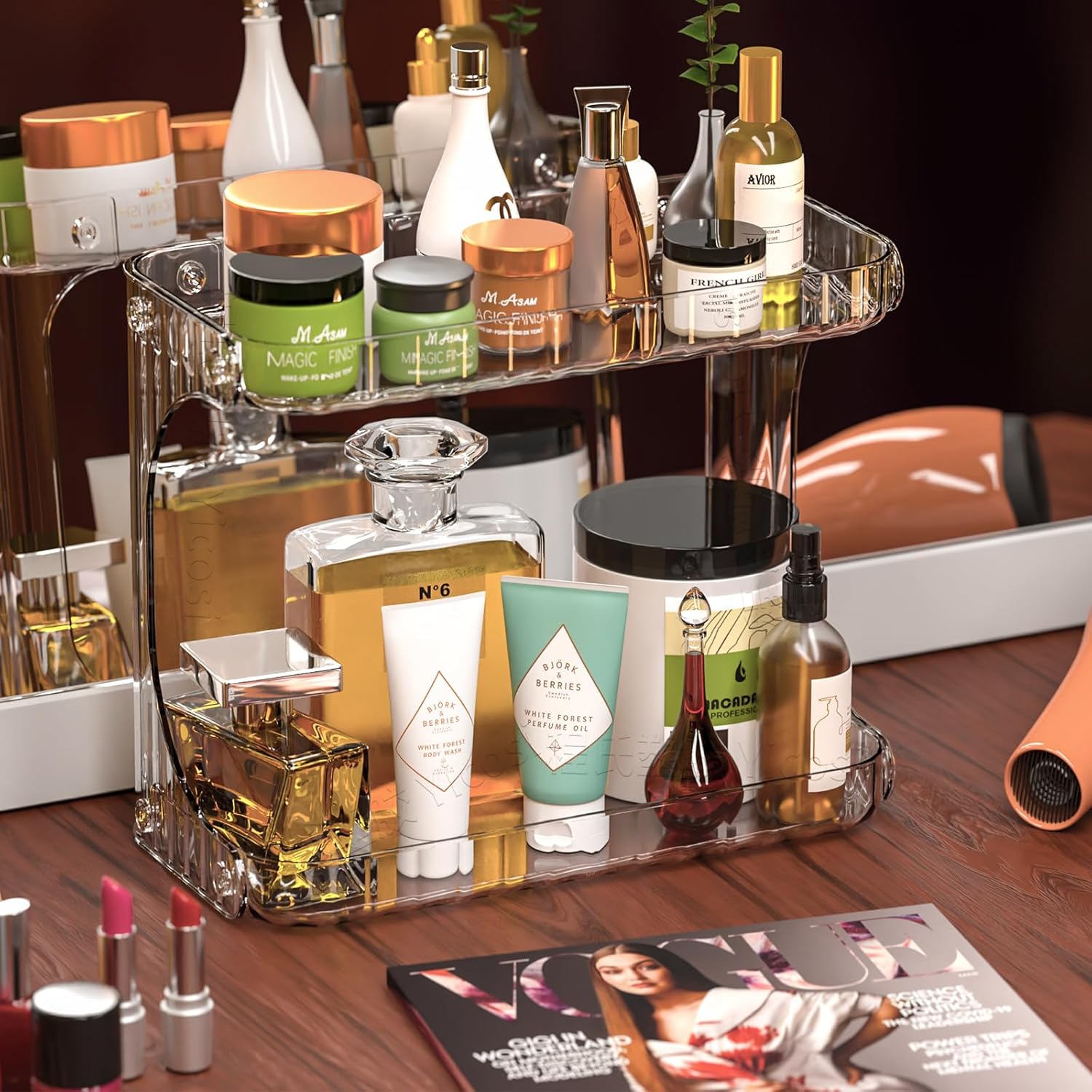 Organizador Multiuso de 2 niveles