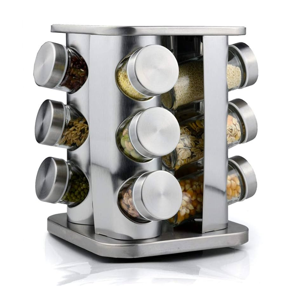 Organizador de Condimentos Giratorio - 12 Frascos