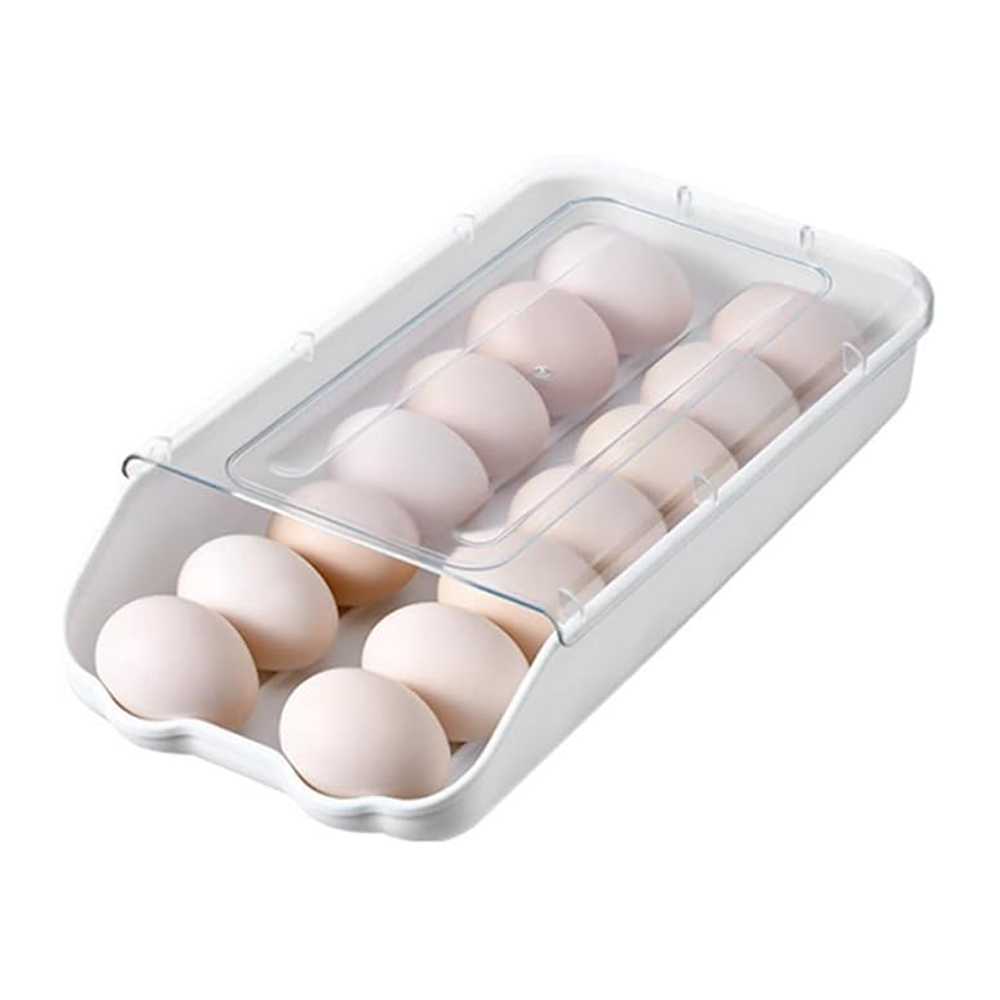 Organizador De Huevos Tapa Transparente